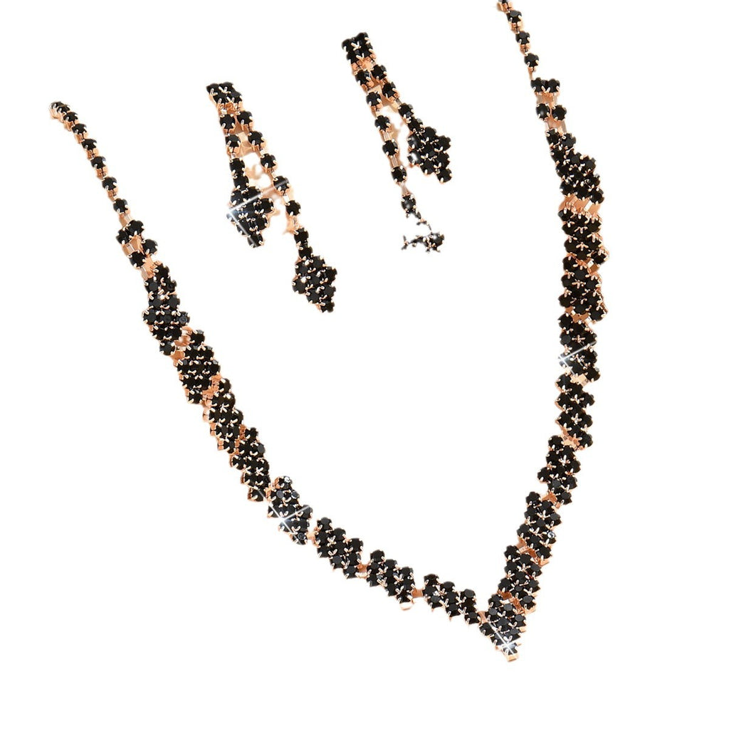 Brautschmuck, Hochzeitsschmuck, Haaraccessoires, Halskette und Ohrringe, Set für Damen