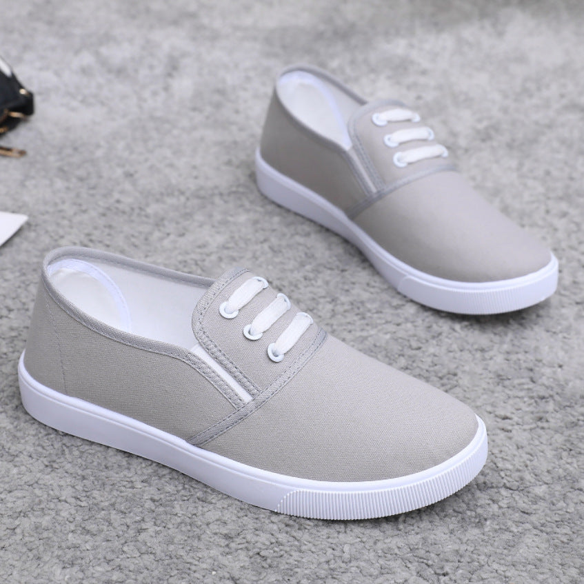 Slip-on Canvas Flat Damenschuhe