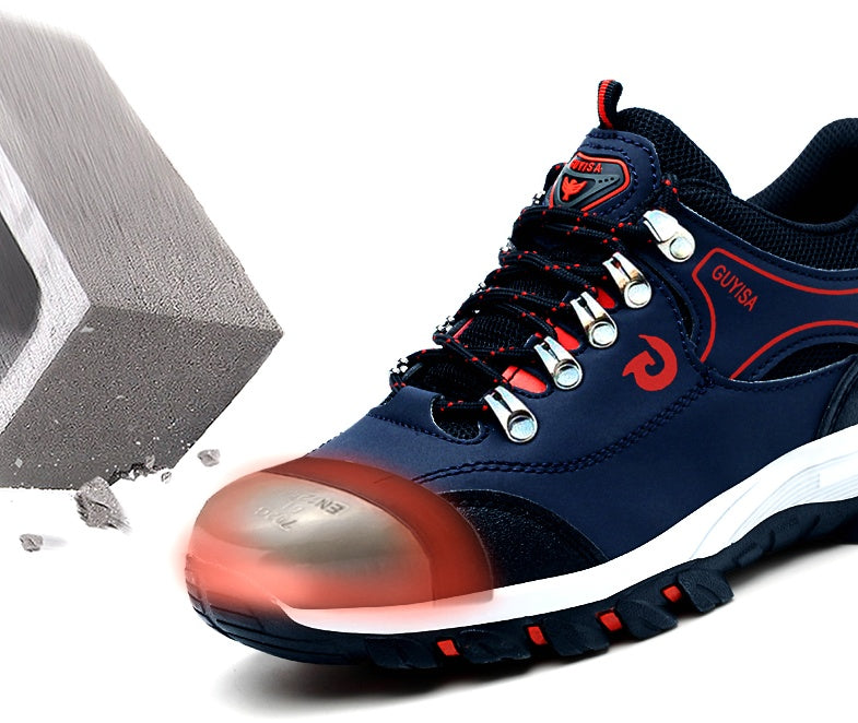 Guisalao-Schuhe für Herren mit Kellenkopf: bruchfest, durchstoßfest, geruchsdicht, tragbar, abriebfest und sicher – die idealen Schuhe für Baustellen.