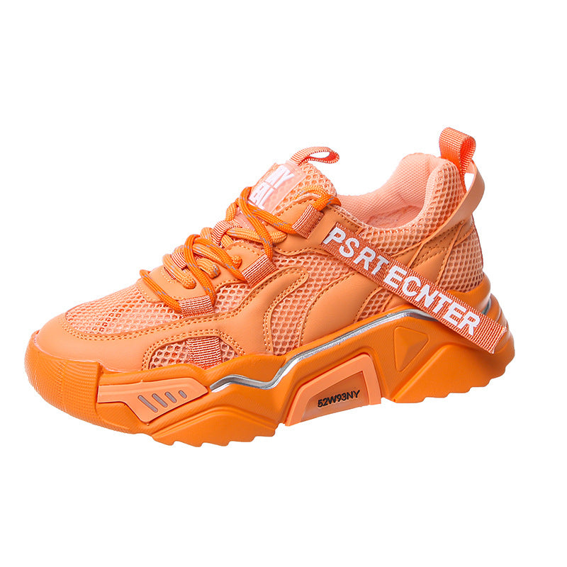 Damen-Sommerschuhe mit Mesh-Plateau