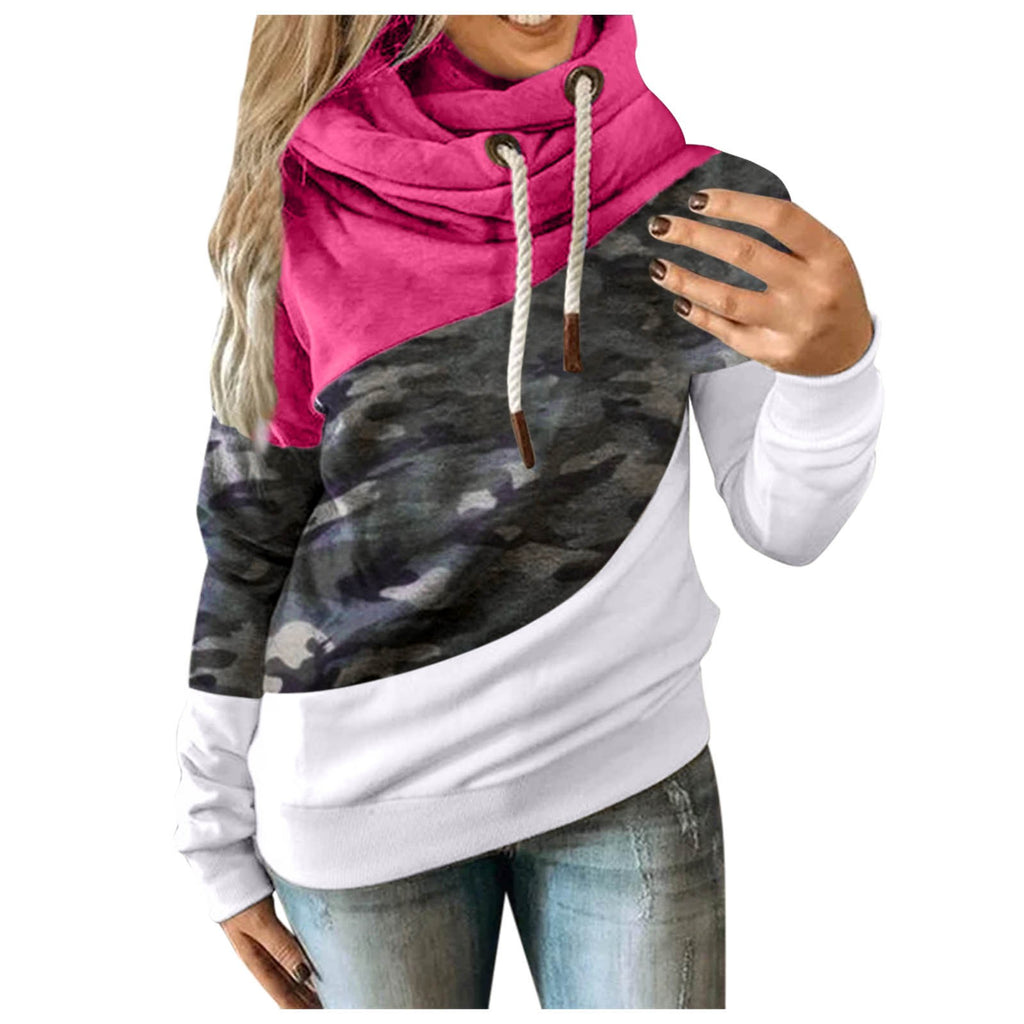 Damen-Hoodie mit Camouflage-Muster