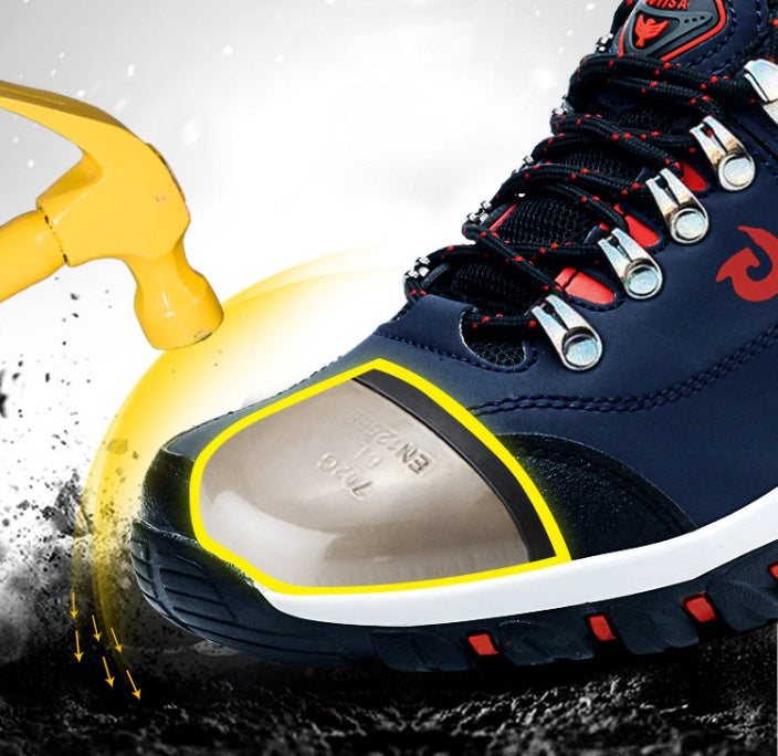 Guisalao-Schuhe für Herren mit Kellenkopf: bruchfest, durchstoßfest, geruchsdicht, tragbar, abriebfest und sicher – die idealen Schuhe für Baustellen.