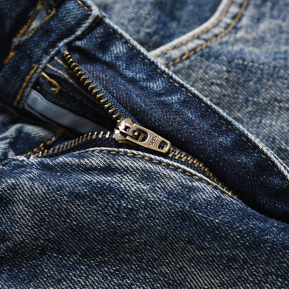 Punk-Hose für Herren mit geradem Bein