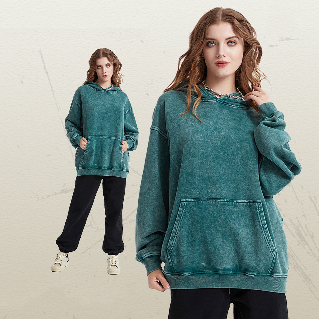 Lässiger Kapuzenpullover im Used-Look für Herren