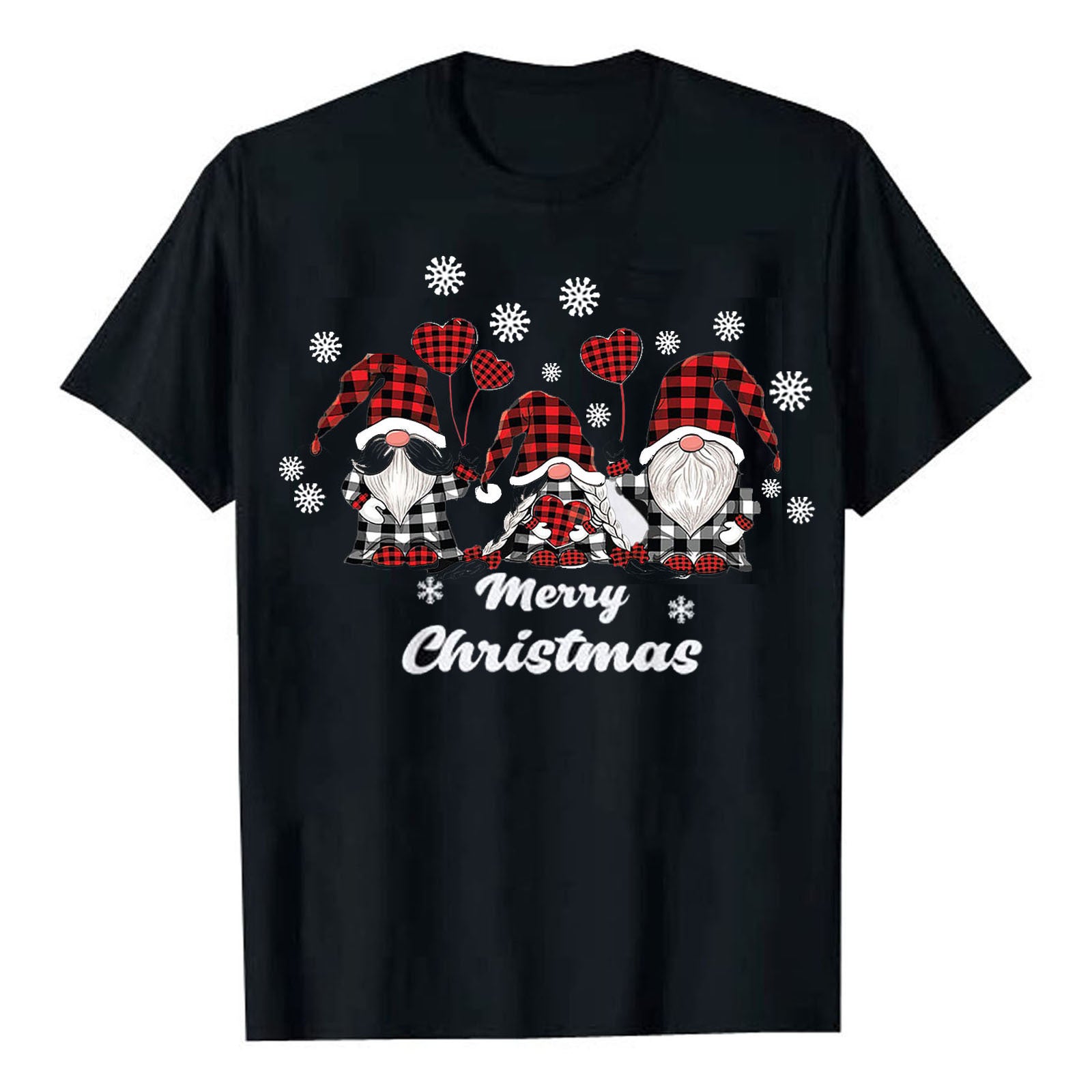 Weihnachtliche bedruckte T-Shirts für Damen und Herren