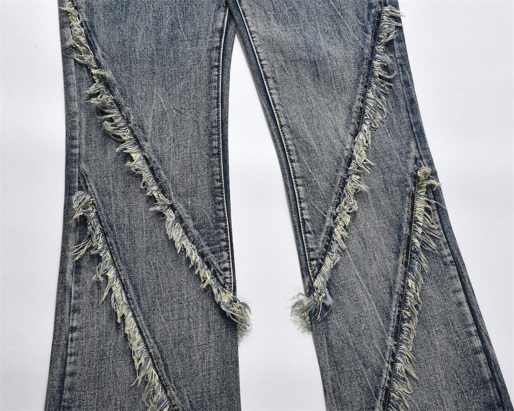 Punk-Hose für Herren mit geradem Bein