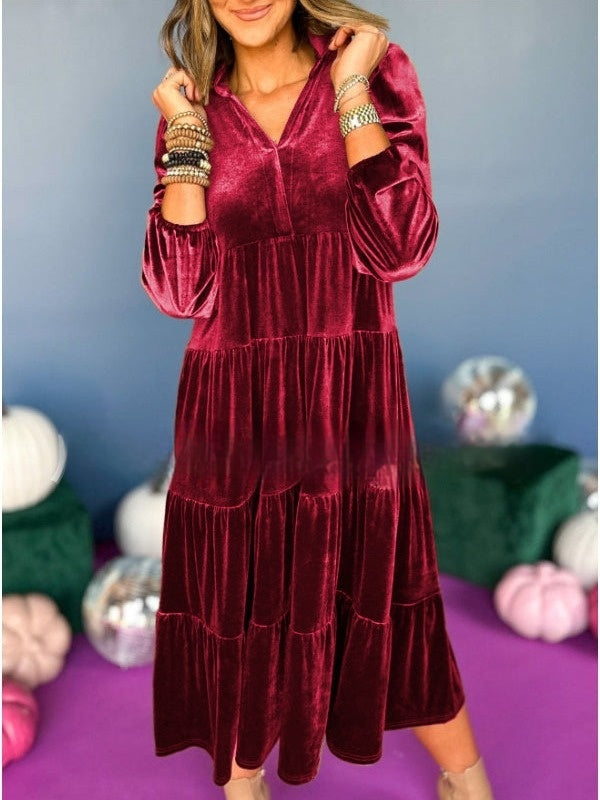 Neues lockeres Kleid für Damen – Herbst und Winter