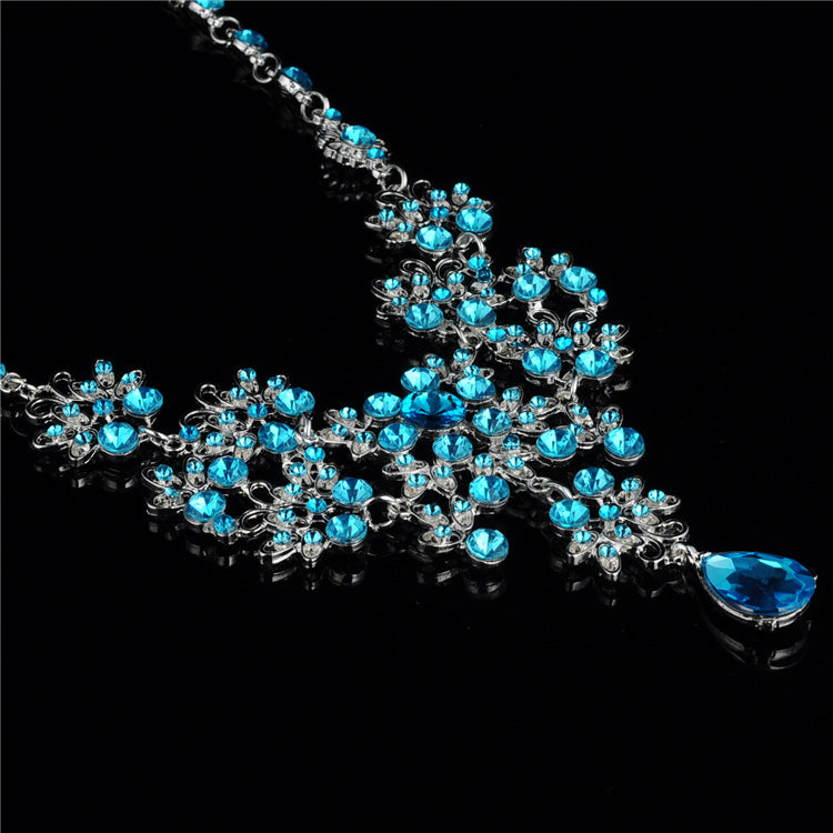 Halskette, Ohrringe, temperamentvolle Hochzeitsaccessoires für Damen