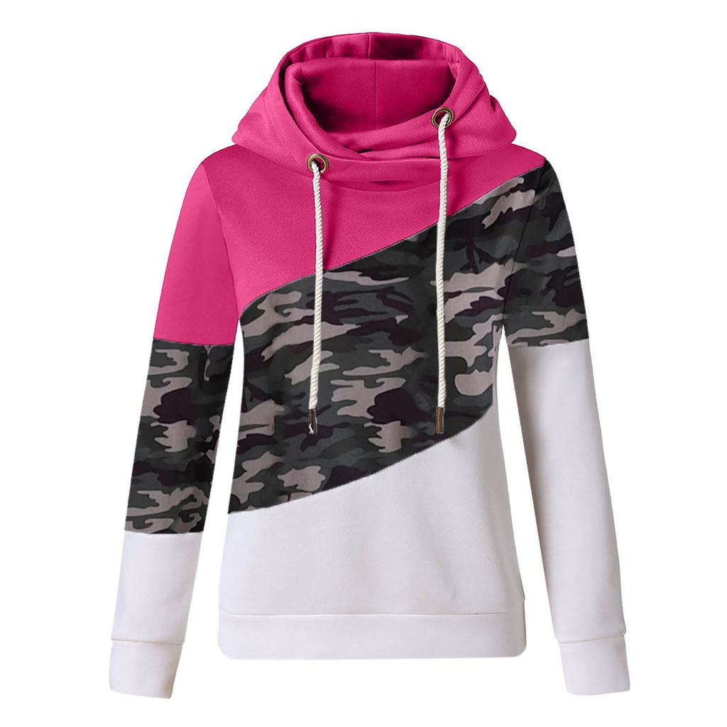 Damen-Hoodie mit Camouflage-Muster