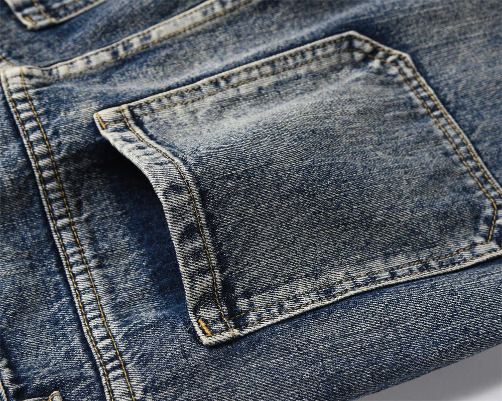 Punk-Hose für Herren mit geradem Bein