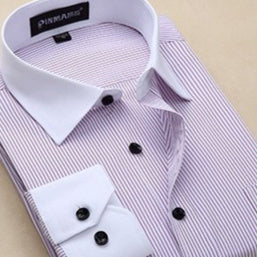 Herren-Businesshemden in Übergröße mit langen Ärmeln