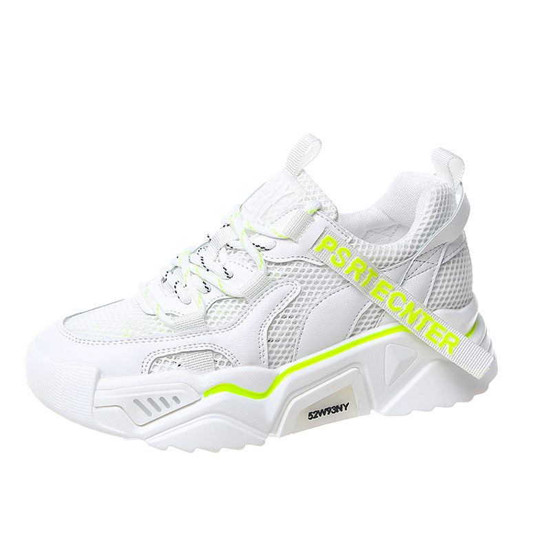 Damen-Sommerschuhe mit Mesh-Plateau