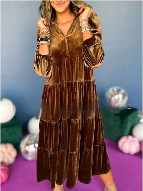 Neues lockeres Kleid für Damen – Herbst und Winter