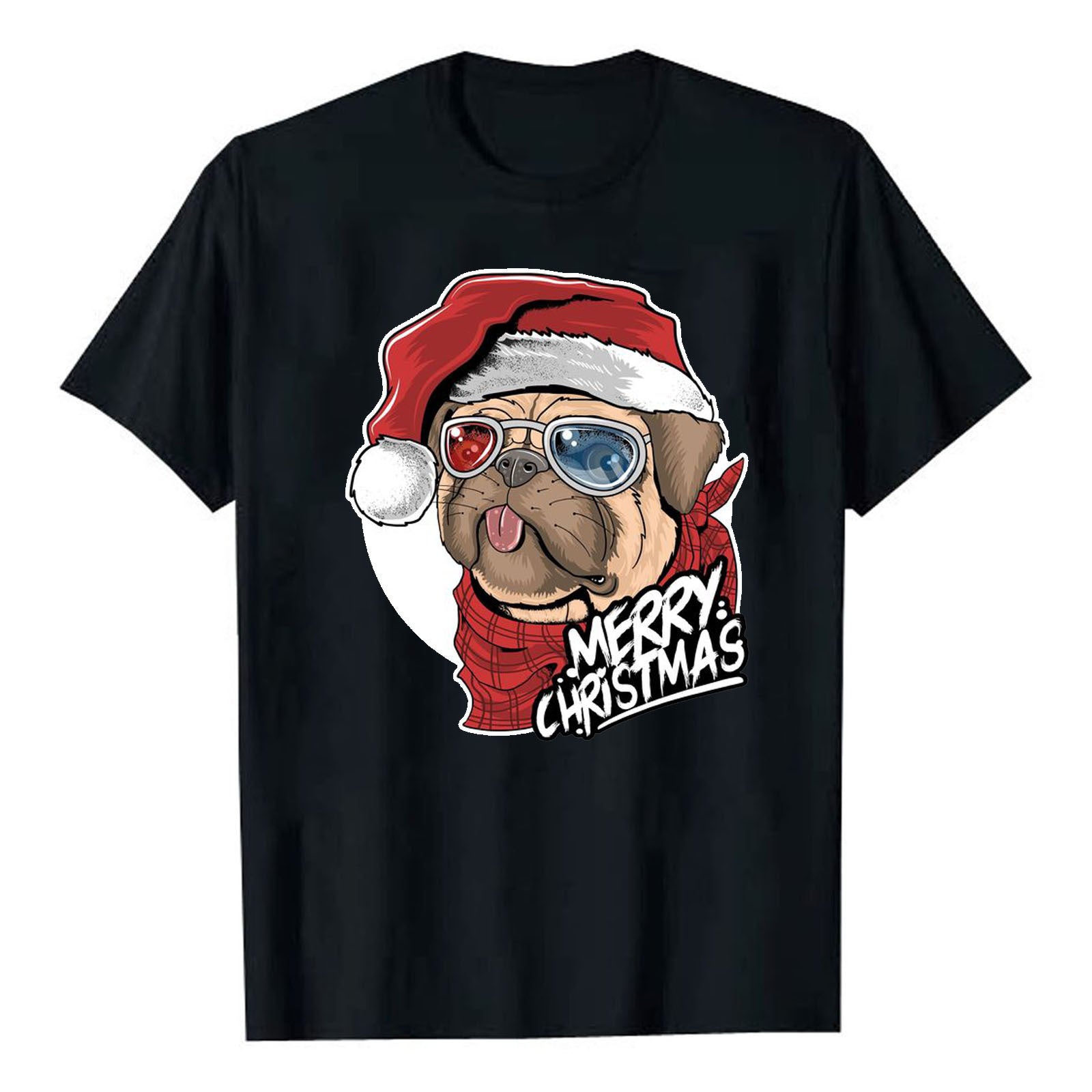 Weihnachtliche bedruckte T-Shirts für Damen und Herren