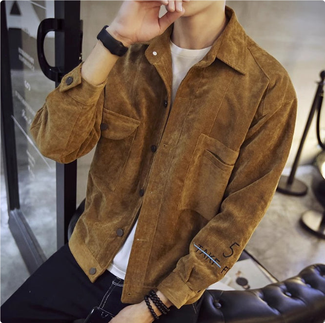 Herrenjacken, einreihig, mit Taschen, Freizeit, schmal geschnitten, einfarbig, schlicht