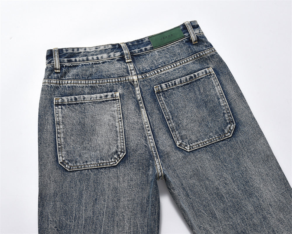 Punk-Hose für Herren mit geradem Bein