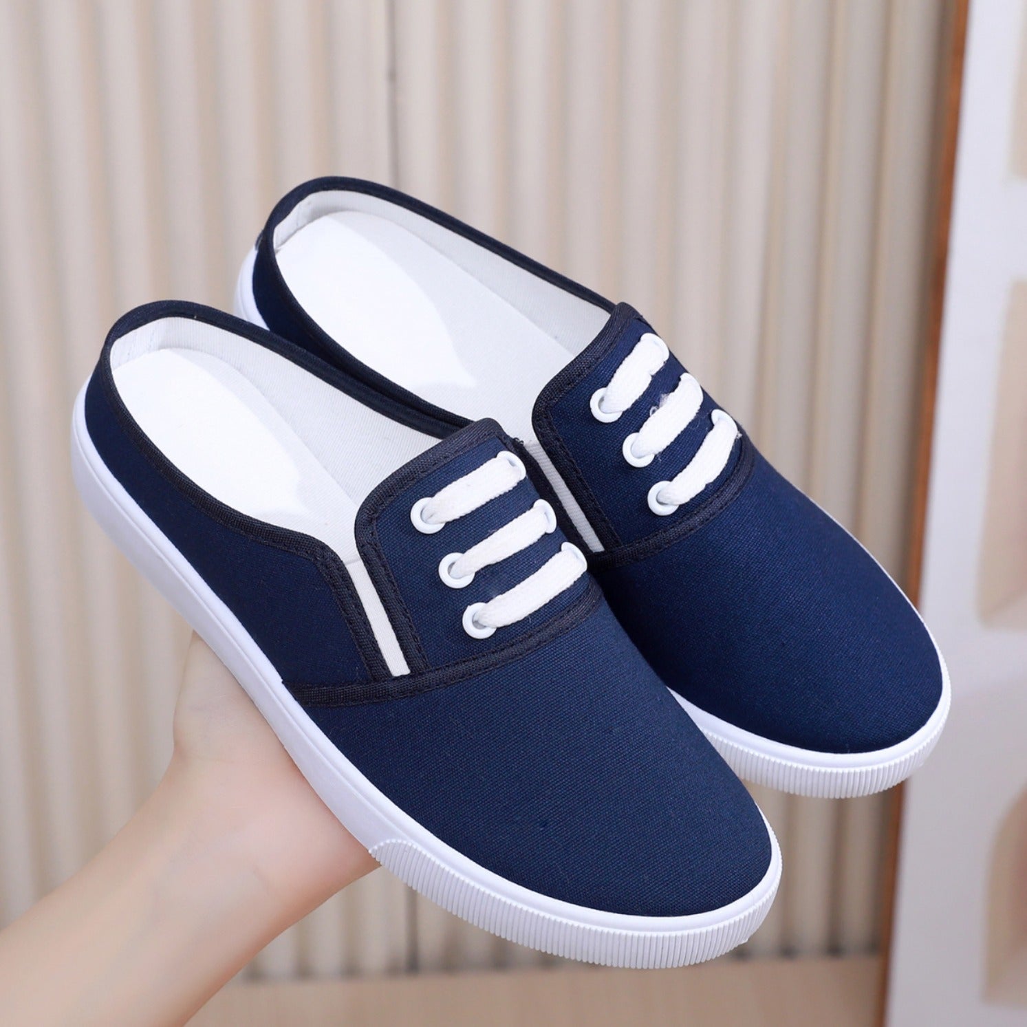 Slip-on Canvas Flat Damenschuhe