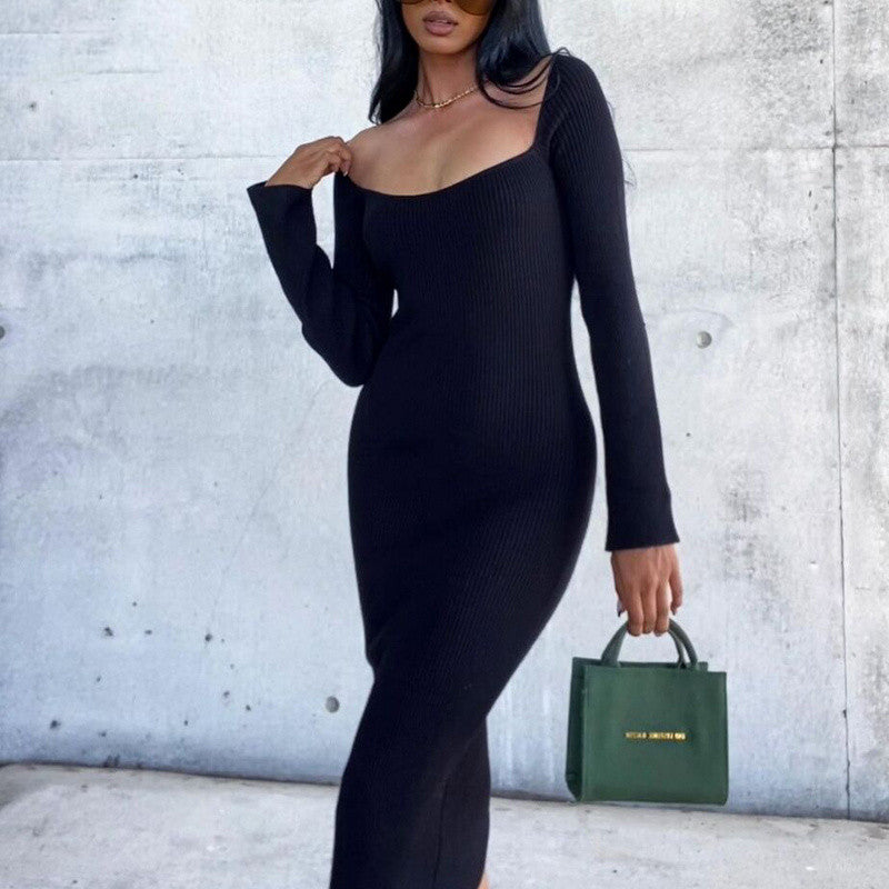 Winterliche Damen für elegante Abendkleider, weißer Pullover