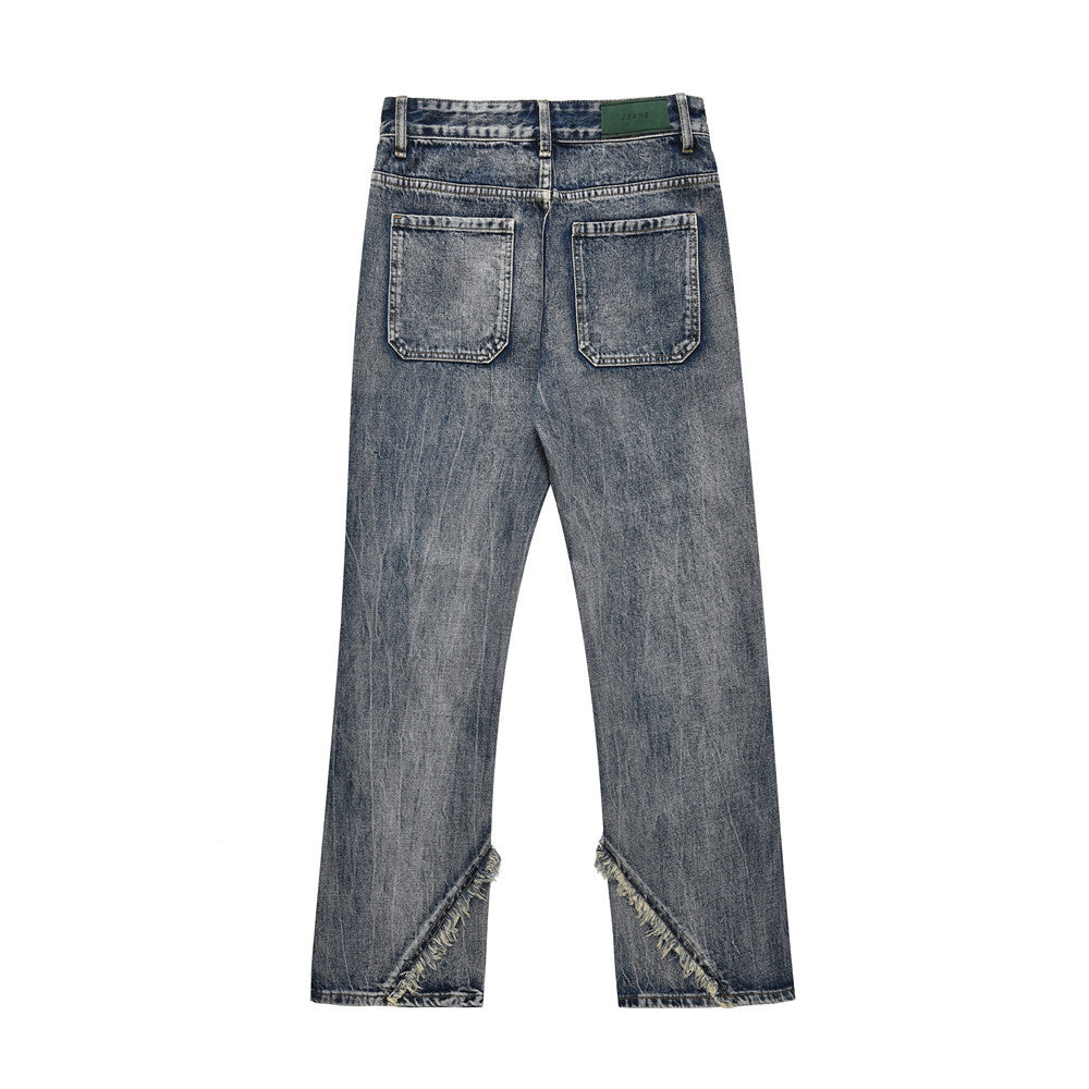 Punk-Hose für Herren mit geradem Bein