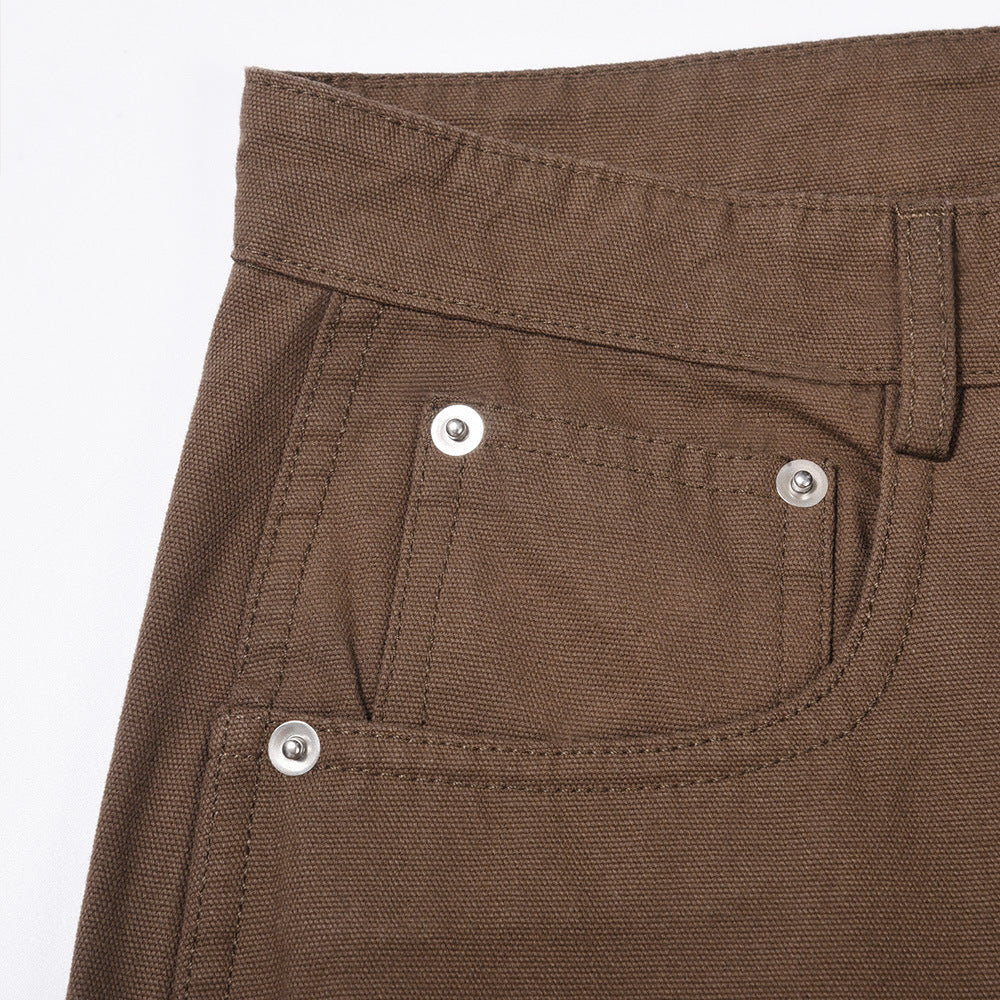 Modische Freizeithose mit Reißverschluss und Schlitz für Herren